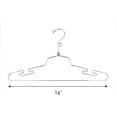 thumbnail image 3 of SSWBasics Wire Hangers - 16 Inch Chrome Metal Hangers  Sturdy and Durable Lingerie Hanger  Pack of 20, 3 of 7