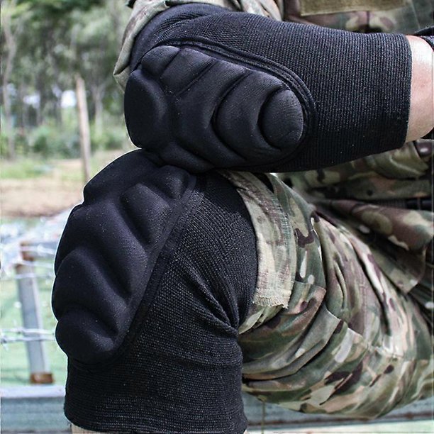Tactical Crawling Training Thickened Sponge Knee Pads and Elbow Pads Set Outdoor Sports Dancing Kneeling Soft Protective Gear