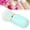 Green, variant on Rupoun Portable Capsule Nail Dust Brush Retractable Artificial Fiber Face Powder Makeup Brush for Blush and Contour, White (3.15 in / 8 cm), Compact Cosmetic Applicator