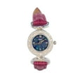 thumbnail image 3 of ABUNDANT RADIANCE WOMANS STERLING SLIVER OPAL WATCH WITH GENUINE FUCHSIA  LEATHER BAND, 3 of 4