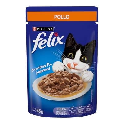 Alimento para Gato Purina Felix ¡trocitos jugosos! pollo 85 g