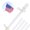 white, variant on AEASKIEY Black Flagpole Tangle Free for Outside, Heavy Duty without Bracket for Outdoor, Car, 7ft