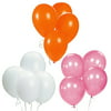 "The Elixir Party 12"" Round Latex Balloons Bulk Party Supplies, Pack of 300, Assorted 3 Colors (Orange, Pink, White)"
