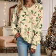 thumbnail image 5 of Jkety Ugly Sweater Christmas Women Christmas Sweatshirts for Women 2025 Crew Neck Winter Holiday Cute Pullovers Yellow,XL, 5 of 7