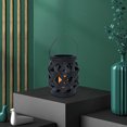 thumbnail image 4 of QUMIIRITY De Vela Decorativa Vintage De Ratán Negro Para Exterior Con Colgante Para Hogar, 4 of 7