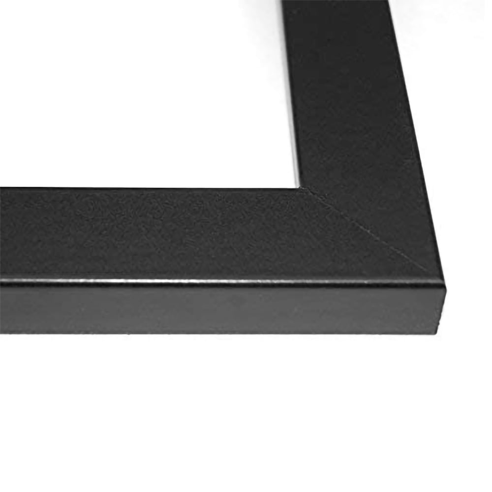 Creative Letter Art 8x30 Collage 9 Picture Frame with White Mat, Black