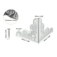 thumbnail image 2 of 25x25x25mm Metal Box Corner Protectors Iron Silver Tone 8 Pack, 2 of 5