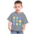 thumbnail image 1 of TIMIFIS T-Shirt de Pâques pour Tout-Petits Garçons Filles T-Shirts Graphiques Été Imprimé Œufs Mignons Col Rond Manches Courtes, 3 Ans, 1 of 4