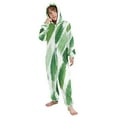 thumbnail image 5 of Vzayyk 4T-14Y Size Aviliable Cozy One-Piece Footless Sleeper Pajama Watercolor Green Brush, 5 of 8