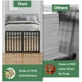 thumbnail image 5 of Dog Gate for Doorways, Foldable Dog Gate Indoor, Pet Gates for Doorways Bedroom, Puppy Gate with Metal Support Feet, Room Divider 2 Panels (Black), 5 of 7