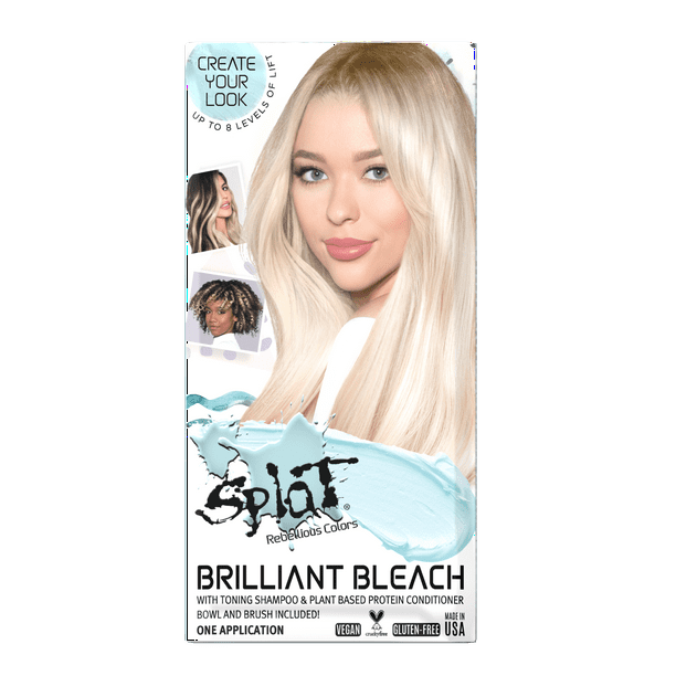 Splat Brilliant Bleach Blonde Kit, Total Cream, One Application -  
