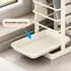 thumbnail image 5 of Portacuchillos y estante de almacenamiento de acero inoxidable | Escurridor de encimera con bandeja de goteo | Organizador multiranuras para cuchillos y tijeras de cocina, 5 of 6