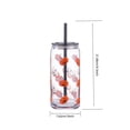 thumbnail image 3 of Halloween Can Shaped Glass Tumbler with Lid and Straw, 20oz Clear Drinking Cup with Spooky Designs, Reusable Iced Coffee Cup for Home Office Party Fall Halloween Gift, 3 of 6