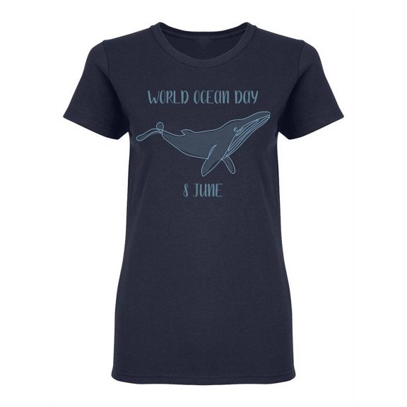 World Ocean Day 8 June Shaped T-Shirt Women -Image by Shutterstock, Female x-Large