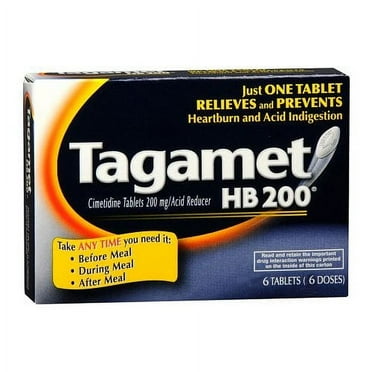 Tagament Hb 200 Mg Acid Reducer Tablets - 6 Ea