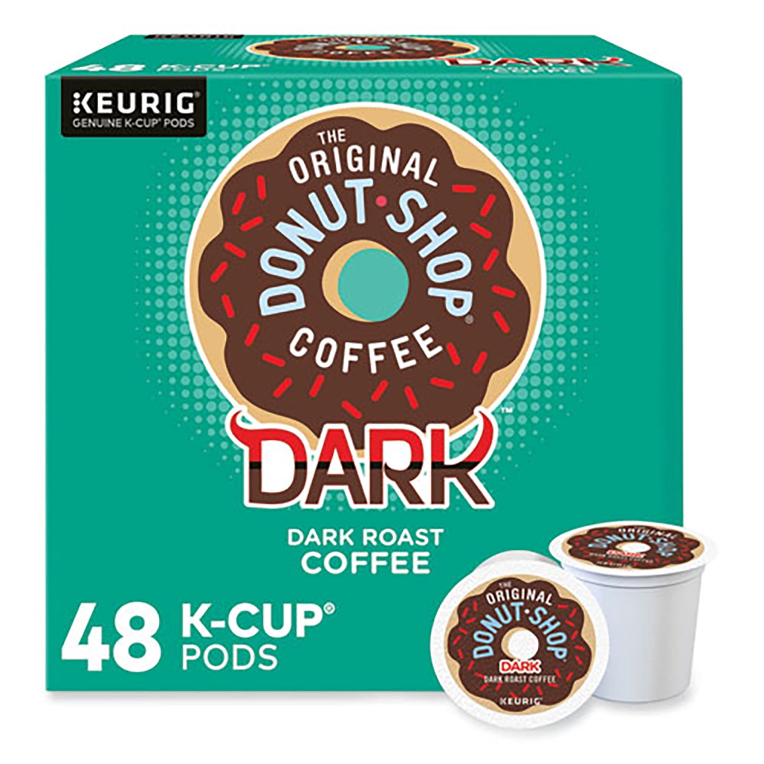 The Original Donut Shop Dark Keurig K-Cup Coffee Pods, Dark Roast, 48ct