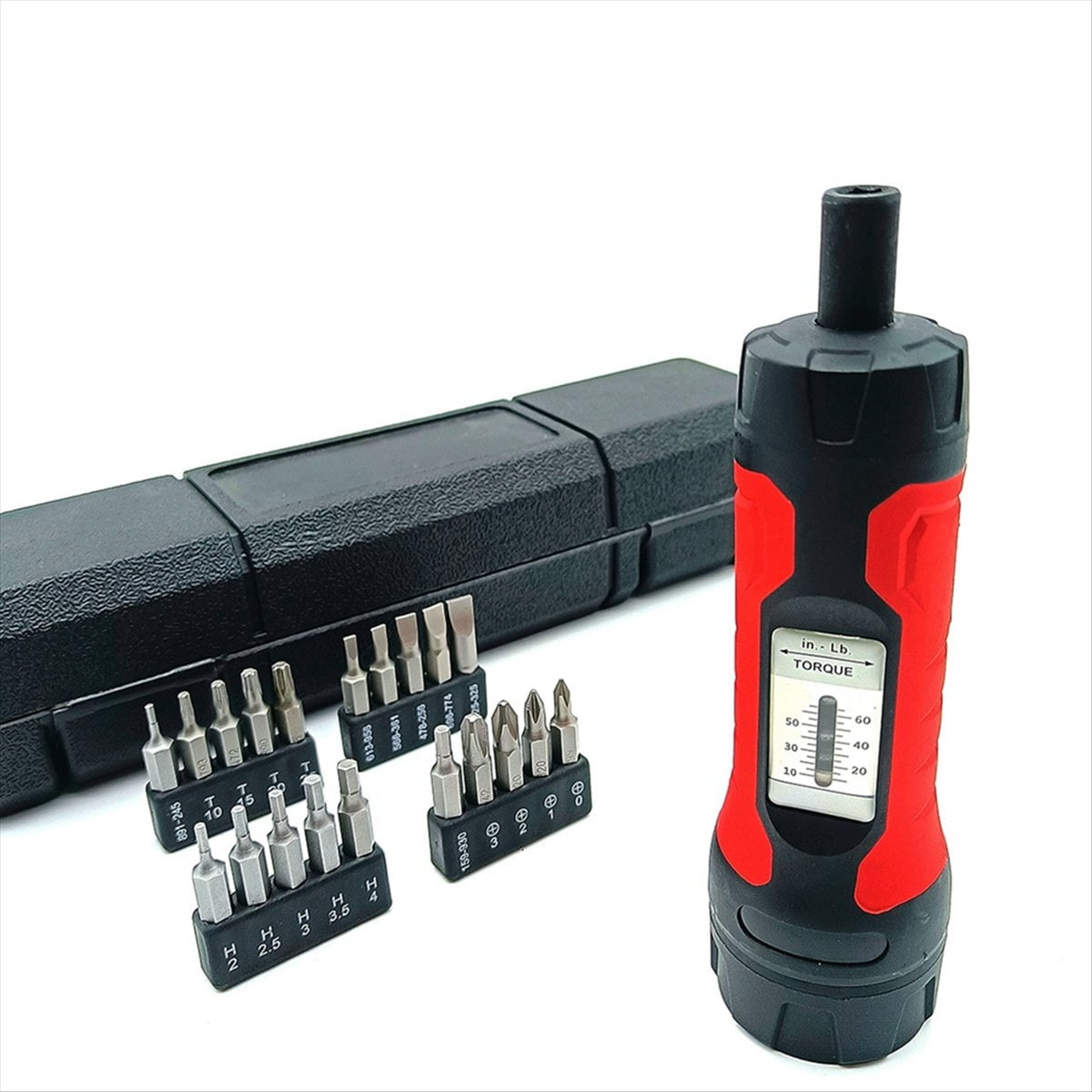 Adjustable Manual Torque Screwdriver Set with 20 Bits