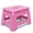 Pink, variant on Folding Step Stool 9 Inch for Adults Holds Up to 300 lbs, Non-Slip Folding Stools with Portable Handle, Compact Plastic Foldable Step Stool for Bathroom, Bedroom, Kitchen, Black