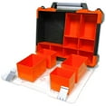 thumbnail image 2 of Homak HA01112019 12 Bin Portable Plastic Organizer, Orange, 2 of 2