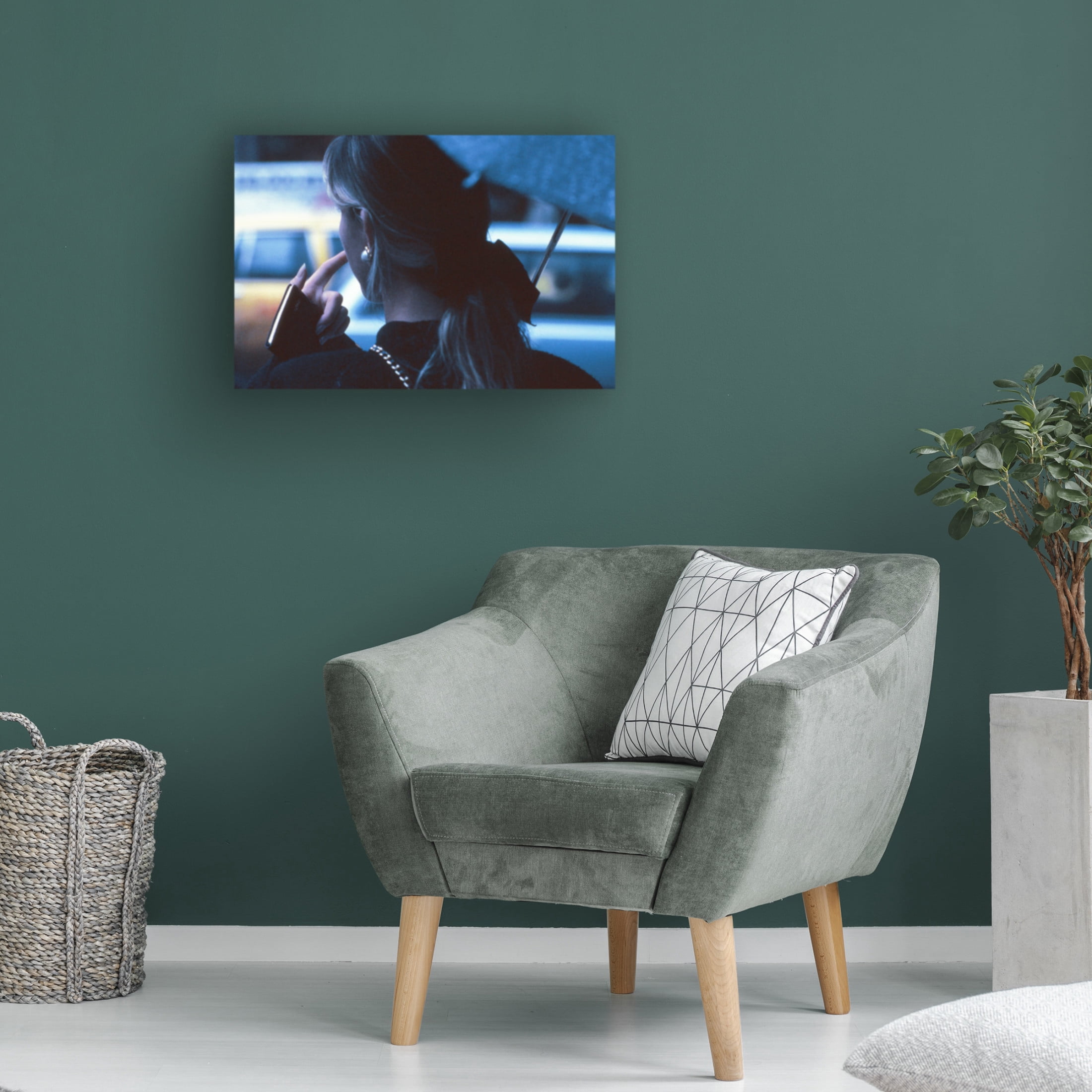 Canvas Wall Art - Dieter Matthes 'What Address? From The Series Qnew York Bluesq ' Wall Art for Living Room, Bedroom, or Office Décor by Trademark Fine Art - 32 x 22 Inches