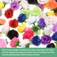 thumbnail image 2 of Uxcell 50 Paquete de Cabezas de Rosas Artificiales 1.2'' Pequeñas Cabezas de Rosa de Seda Falsa para Decoraciones de Ramo de Boda y Fiesta Multicolor, 2 of 7