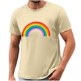 thumbnail image 4 of Frostluinai Rainbow Shirts for Men Short Sleeve Crew Neck Pride T Shirts LGBTQ Funny Graphic Tees Casual Party Tshirts, 4 of 4