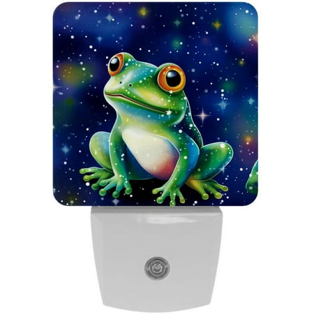 

Star Frog LED Square Night Lights - Energy Efficient & Elegant Decorative Lighting for Your Home - Set of 2 Understated Square LED Nightlights