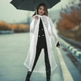 thumbnail image 4 of Miangastore Reusable Rain Poncho Adult EVA Waterproof Raincoat White 1Pack, 4 of 8