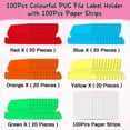 thumbnail image 2 of Set de 100 juegos de etiquetas colgantes para carpetas de archivos Selizo, 2 of 7