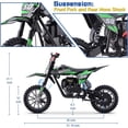 thumbnail image 4 of Aoemoe Gas Dirt Bike, 40cc 4-Stroke Gas Powered Kids Off Road Motorcycle (Model-DB4S004) with Off-Road Tire, Suspensions, Disc Brakes, Max Load 165Lbs, Up to 25Mph, NO OIL MIX REQUIRED, 4 of 8
