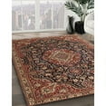 thumbnail image 2 of Ahgly Company Indoor Square Traditional Orange Brown Medallion Area Rugs, 5' Square, 2 of 6