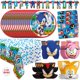 thumbnail image 1 of Set de decoración de fiesta Sonic Birthday Party para 16 niños, 1 of 6