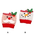 thumbnail image 4 of Injueey Manga de copa de vino de Navidad tejido de punto patrón de Papá Noel decoraciones de fiesta arreglo de festival cubiertas de botellas adornos Kits de decoración para fiestas Tipo 2 Injueey HA068257-02, 4 of 6