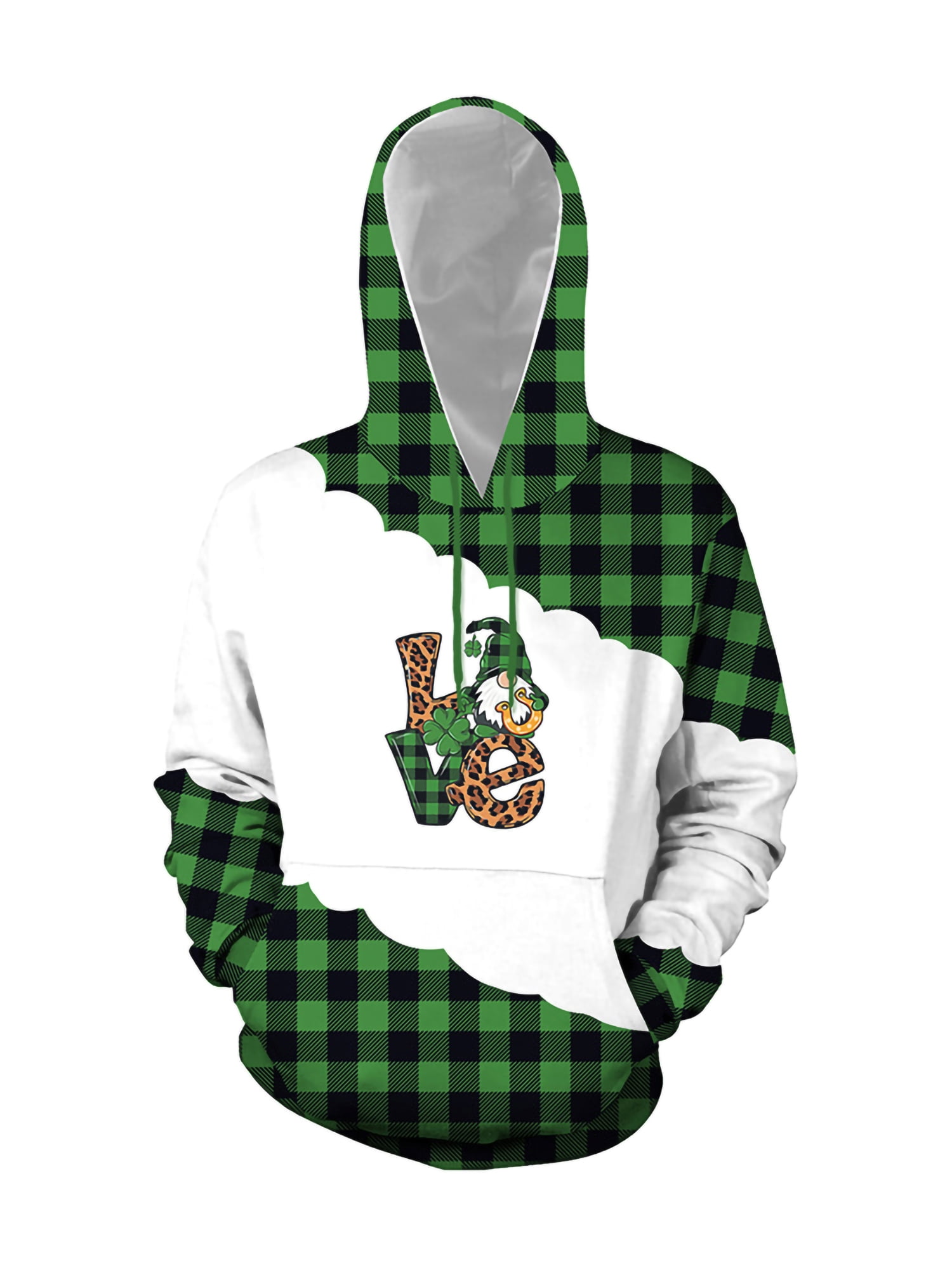 Qiylii St. Patrick's Day Hooded Sweater 