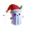 thumbnail image 3 of Neoyler Ghost Statue Christmas Decoration for Halloween Lovers with Unique Resin Design for Indoor Outdoor Use Whimsical Spooky Holiday Figurine for Home Decor Bookshelf Porch Mantel 3.5in White, 3 of 3