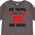 thumbnail image 4 of Inktastic My Pappy Loves Me Boys or Girls Long Sleeve Toddler T-Shirt, 4 of 5