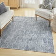 thumbnail image 2 of Nourison New Concept Washables Modern Trellis Indoor Rug Blue Grey 7'10" x 9'10", 2 of 9