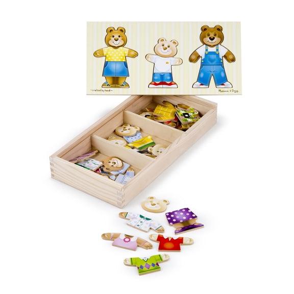 Melissa & Doug Bear Family Dress-Up Puzzle