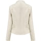 thumbnail image 3 of Chaqueta de cuero para mujer Chaqueta corta de motociclista Chaqueta de cuero con cremallera y cuello de solapa Chaqueta de transición Chaqueta corta (L), 3 of 4