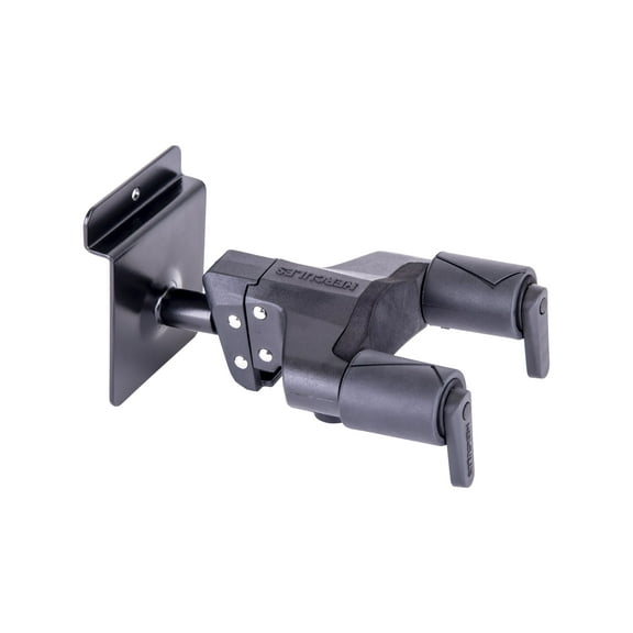 Hercules GSP39SBPLUS Plus Series Universal AutoGrip Slat Wall Guitar Hanger w/ Short Arm & 16mm Insertion