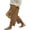 B Khaki, variant on Linen Cotton Pants Women Casual Lightweight Drawstring Pants Elastic Waist Pants with Pockets Size M