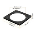 thumbnail image 2 of Unique Bargains Lazy Susan Hardware, 1Pack 6 Inch Iron Square Ball Bearing Rotating Swivel Plate for DVD Tower, Bookshelf (Black), 2 of 5
