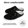 thumbnail image 6 of Kdxio Star Silver Glitter Women's Men's Slippers Plush Slip-On House Slipper for Winter Indoor Soft Cushion Non-slip Fluffy Slides Slippers-35/36, 6 of 7
