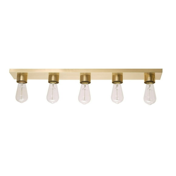 Alden 5-Light Vanity Light, Matte Brass, 91002214