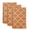 Orange, variant on Blue Moroccan Kitchen Towels, Absorbent Microfiber Kitchen Dish Hand Tea Bath Towel, Retro Country Geometric Quatrefoil Plaid Quick Dry Cleaning Cloth Dishclothes Decorative Sets, (3-PC, 18x28)
