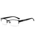 thumbnail image 3 of Gafas de miopía terminadas, gafas a prueba de radiación para hombres, gafas lisas de medio marco para hombres, montura de gafas de protección ocular antifatiga, 3 of 4