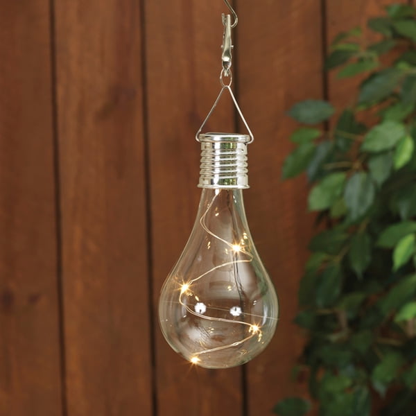5.5" Inch High Solar Powered Light Bulb Set of 2
