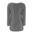 thumbnail image 4 of Gray Womens Sweatshirt Womens Casual Solid Long Sleeve Jumper Sweaters Blouse Fall Clothes for Women, 4 of 5