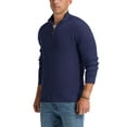 thumbnail image 3 of Iceglad Mens Full Zip Cardigan Sweaters Relax Fit Lapel Collar Raglan Sleeve Casual Ribbed Sweater, 3 of 11