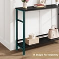 thumbnail image 7 of Entryway Table, Console Table for Living Room, 39.3" Sofa Table with Adjustable Shelf, Color Block Console Table for Entryway, Living Room, Hallway, Bedroom, Black, 7 of 7